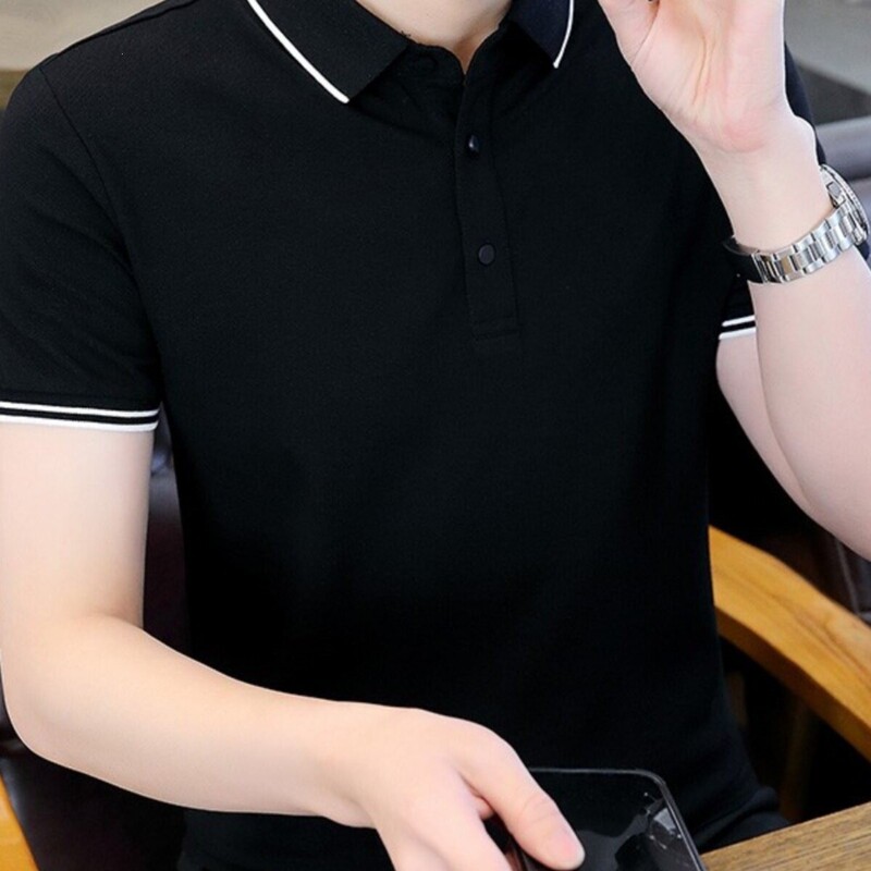 Summer Shirts with Collars, Fashionable Versatile Tops, Men's Short-Sleeve Casual Sports Collared Clothing, Large Size Pol Wholesale Summer Shirts with Collars, Fashionable Versatile Tops, Men's Short-Sleeve Casual Sports Collared Clothing, Large Size Pol Wholesale