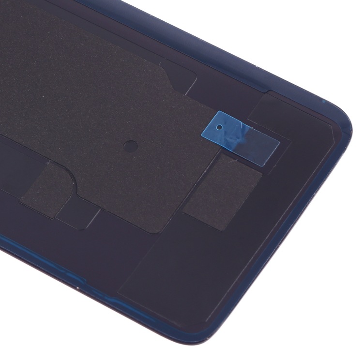 Aplicable para OnePlus 6 Batería esmaltada cubierta trasera con anillo de foto (color: negro esmaltado)