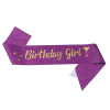 Birthday party golden shoulder strap etiquette belt BIRTHDAY GIRL Queen Birthday girl belt belt