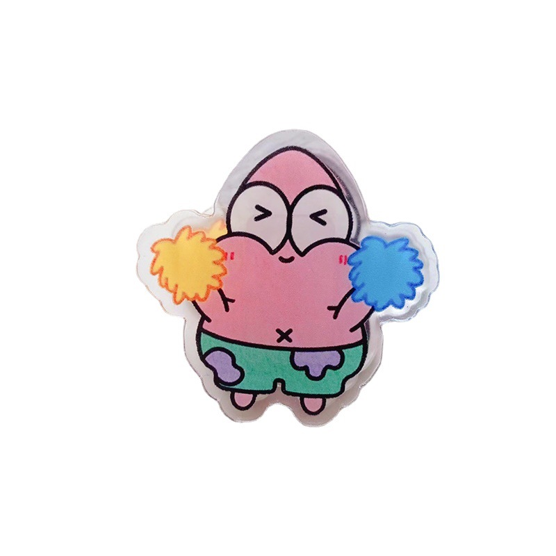 Cartoon sponge children's acrylic double-sided folder