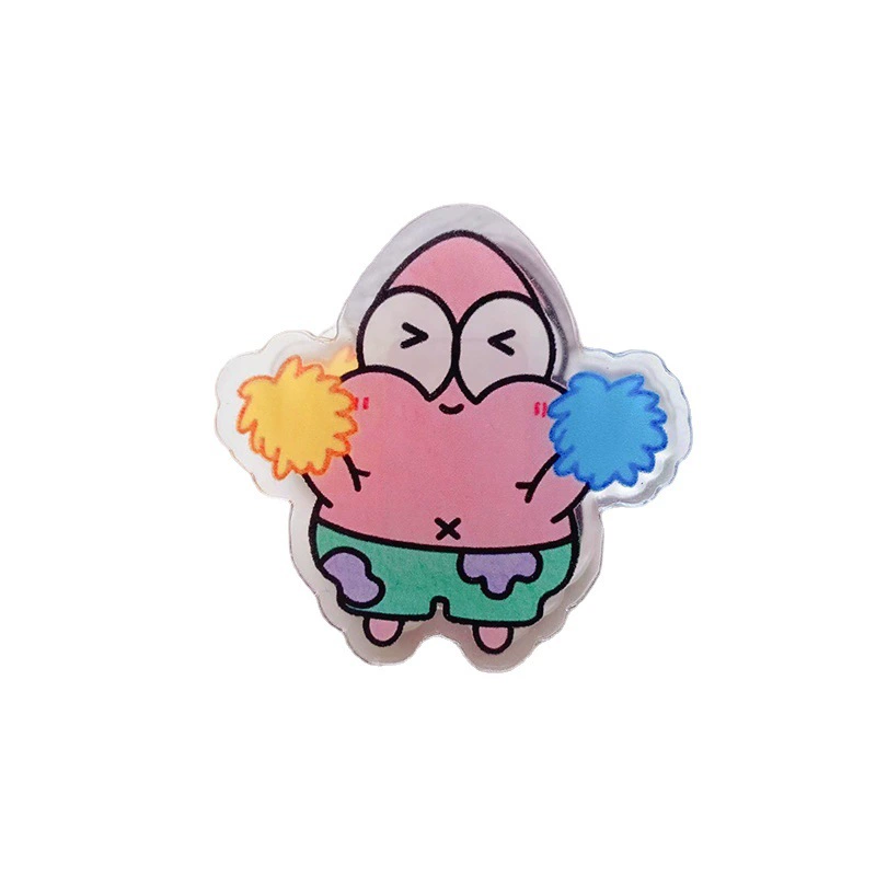 Cartoon sponge children's acrylic double-sided folder