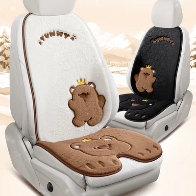 Qış Universal Avtomobil Oturacaq Yastığı Yarımörtük Sadə Arxa Oturacaq Plush Yastıq