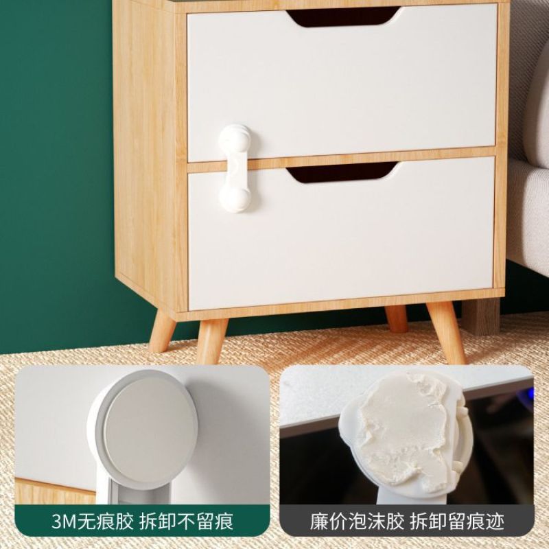 Children's lock safety protection drawer lock infant anti-clip infant safety lock baby anti-open refrigerator door