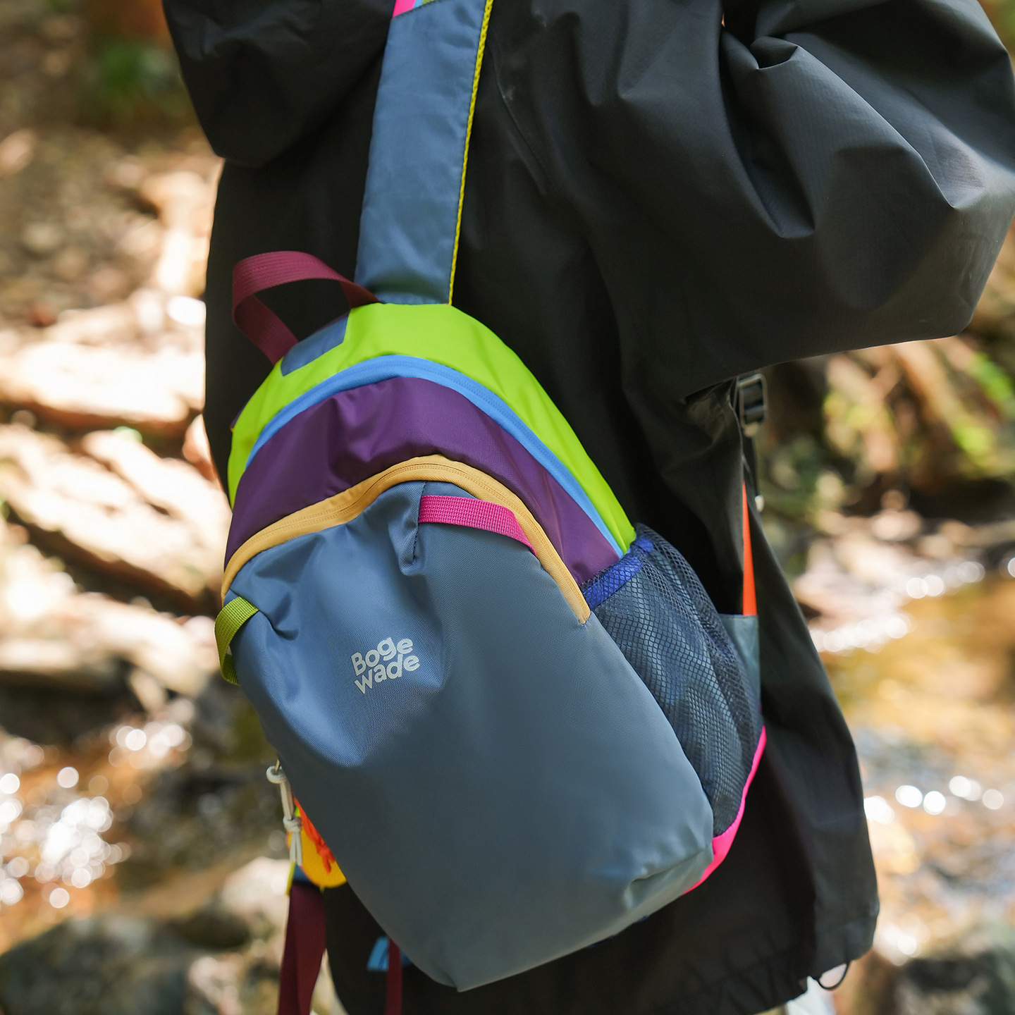 Lightweight Casual Outdoor Sports Bag Large Capacity Nylon Versatile Hiking Mountaineering Bag Fashionable Commuting Travel Small Backpack