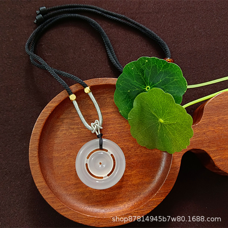 검정색 로프가 달린 양면 스냅 버클(직경 30mm)