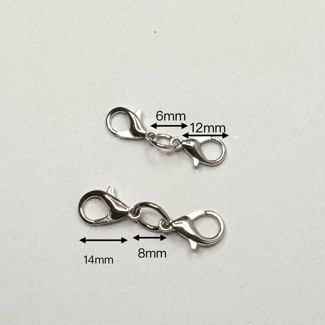 Оптовая продажа цинкового сплава с двумя головками омаров застежка браслет застежка браслет застежка ювелирная пряжка