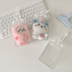 PVC透明牛奶盒造型立体娃包少女旅行遛娃包棉花娃娃展示收纳包