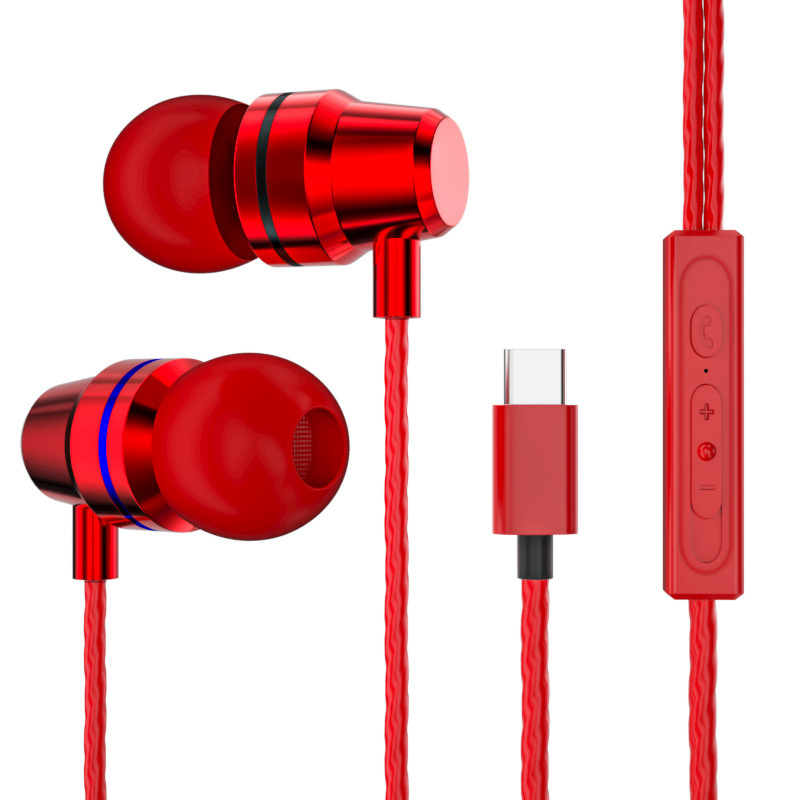 Auricular de doble bobina móvil en la oreja artefacto de juego de pollo adecuado para Apple Xiaomi teléfono móvil con cable auricular entrega de una pieza