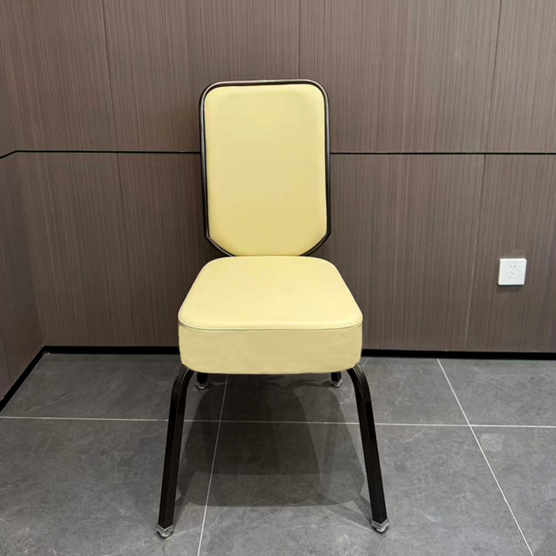 Hotel Rocking Chair with Metal Backrest, Aluminum Chair for Restaurants, Conference Rooms, Parties, Clubs, Dining Chairs, Dining Table Chairs with High Backrest