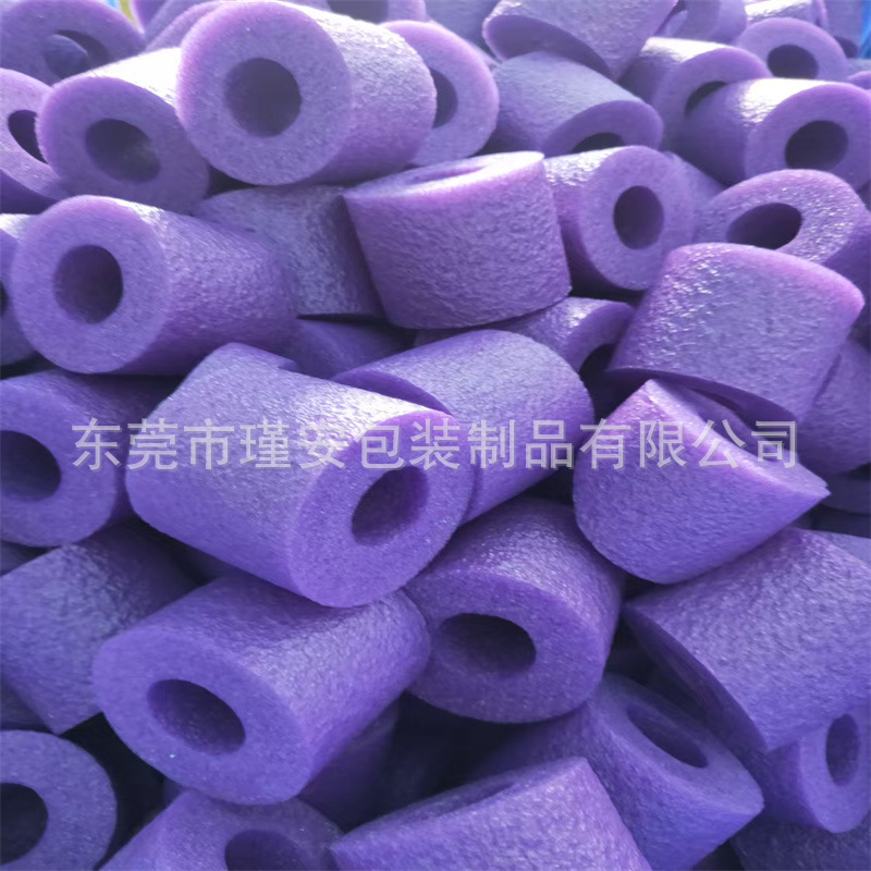 EPE珍珠棉彩色空心管快递防震填缝打包泡沫条防护化妆瓶碎海绵管