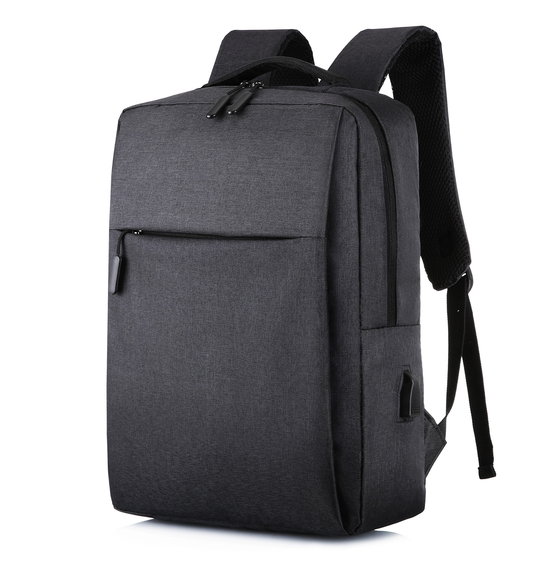Mochila de comercio exterior para hombres y mujeres mochila recargable USB bolsa de computadora de negocios de 15,6 pulgadas con logotipo impreso mochila escolar de regalo