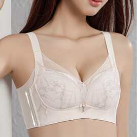 婷婷2605#亲肤网纱蕾丝滑滑杯内衣36-40中薄B杯聚拢集中文胸批