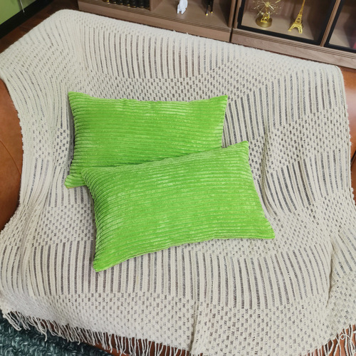 Bestselling wholesale rectangular short plush large throw pillow cover portable machine washable sofa cushion with a sense of luxury
