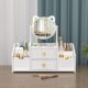 Cosmetic Storage Box Desktop High-end Jewelry Box Drawer Storage Cosmetic Mirror Household Skin Care Rack