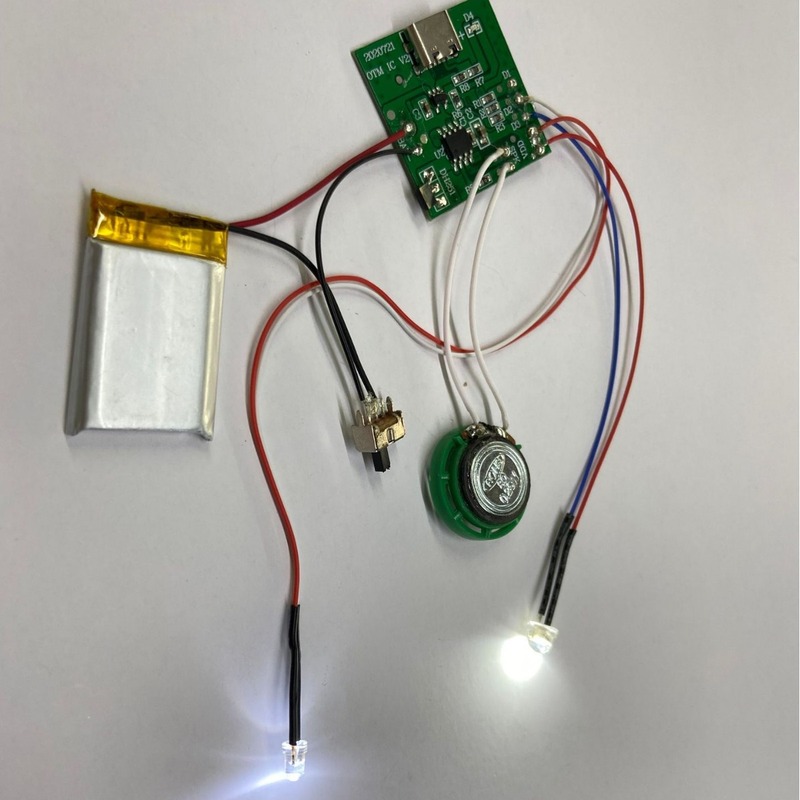 電子コアモジュール磁気制御充電可能リチウム電池発光音声モジュールプラスチックぬいぐるみledランプ|undefined