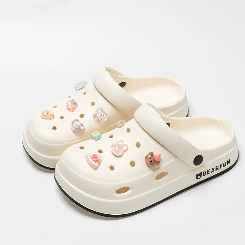 Платформенные пляжные слайды, EVA нескользящие летние тапочки, массивная подошва, размеры 36–45