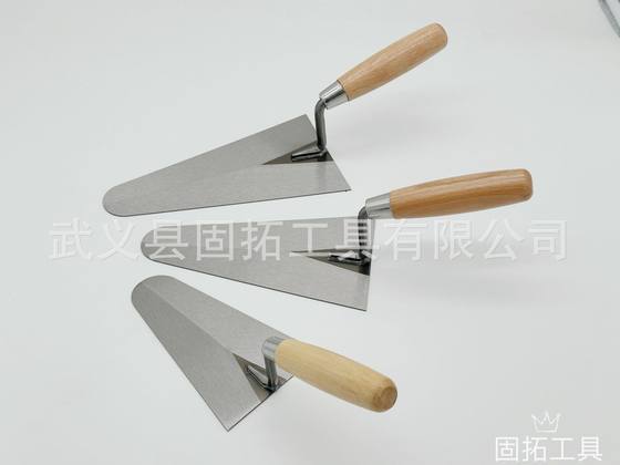 Factory wholesale various styles high quality carbon steel brick knife putty knife trowel wooden brick knife