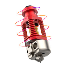 3D Printer Accessory Red Gecko K1 Replaces Dragon Full Metal 500℃ High-Temperature Copper Alloy Nozzle