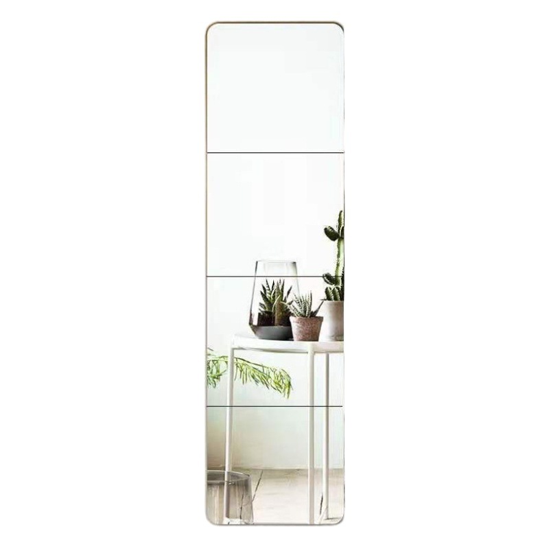 Manufacturer Wholesale Full-Body Dressing Mirror, Frameless Floor-Standing Mirror, Fitting Mirror, Dormitory Floor-Standing Wall-Mounted Self-Adhesive Splicing Mirror