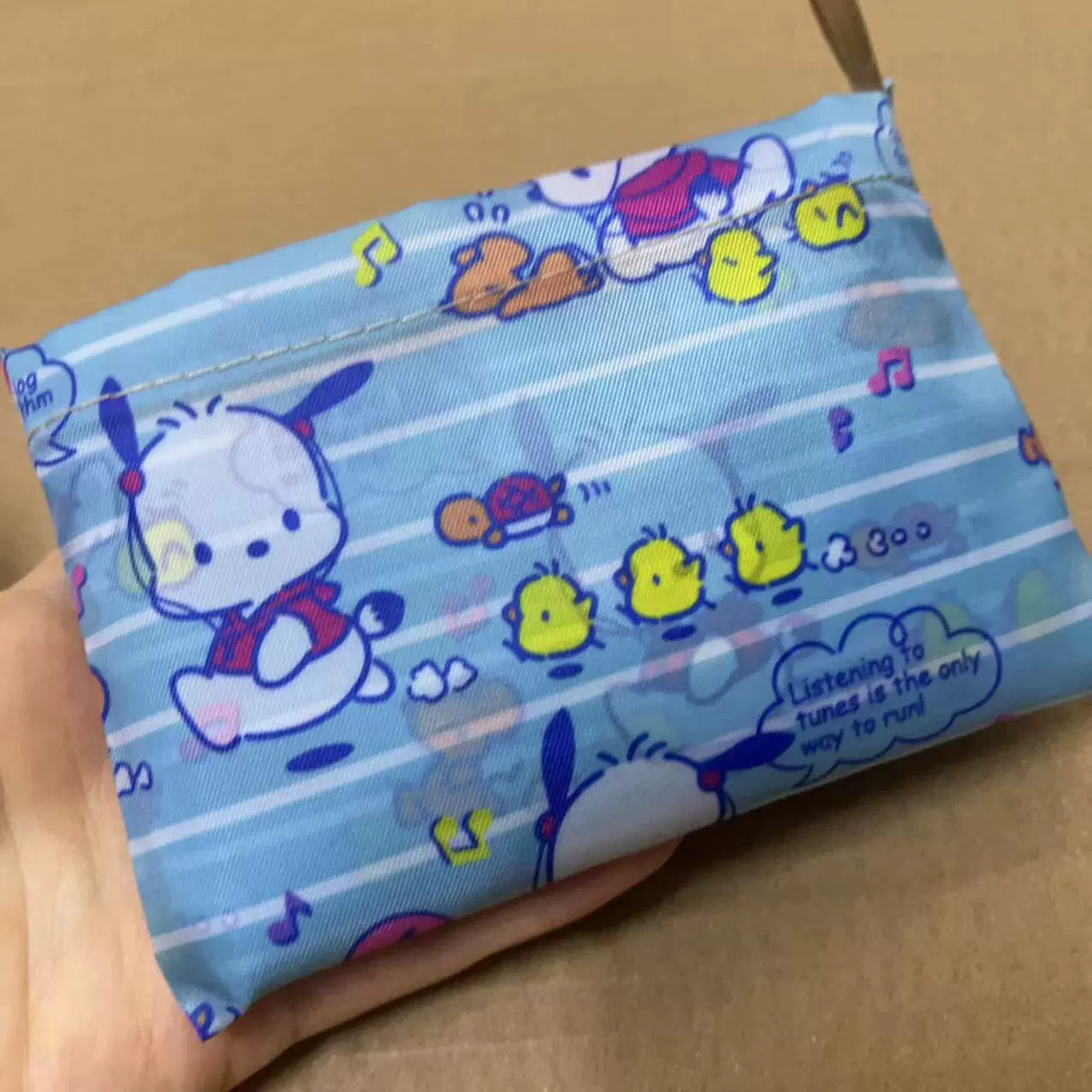 Folding cute cartoon big shopping bag