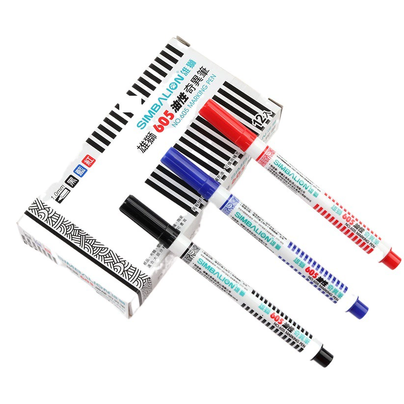 Маркер льва 605 Gouxianbi Сингулярная ручка Black Art Gouxianbi с одной головкой маслянистая