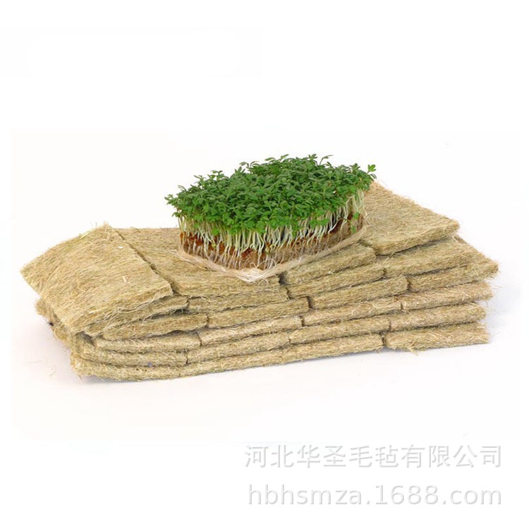 现货黄麻垫植物纤维针刺毡 微型菜苗种植农业园艺草垫 麻纤维包装