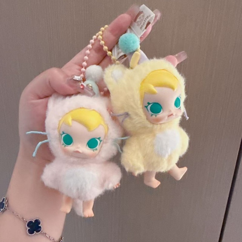 跨境新品搪胶Baby Molly口袋朋友系列毛绒挂件儿童礼物包包钥匙扣|undefined