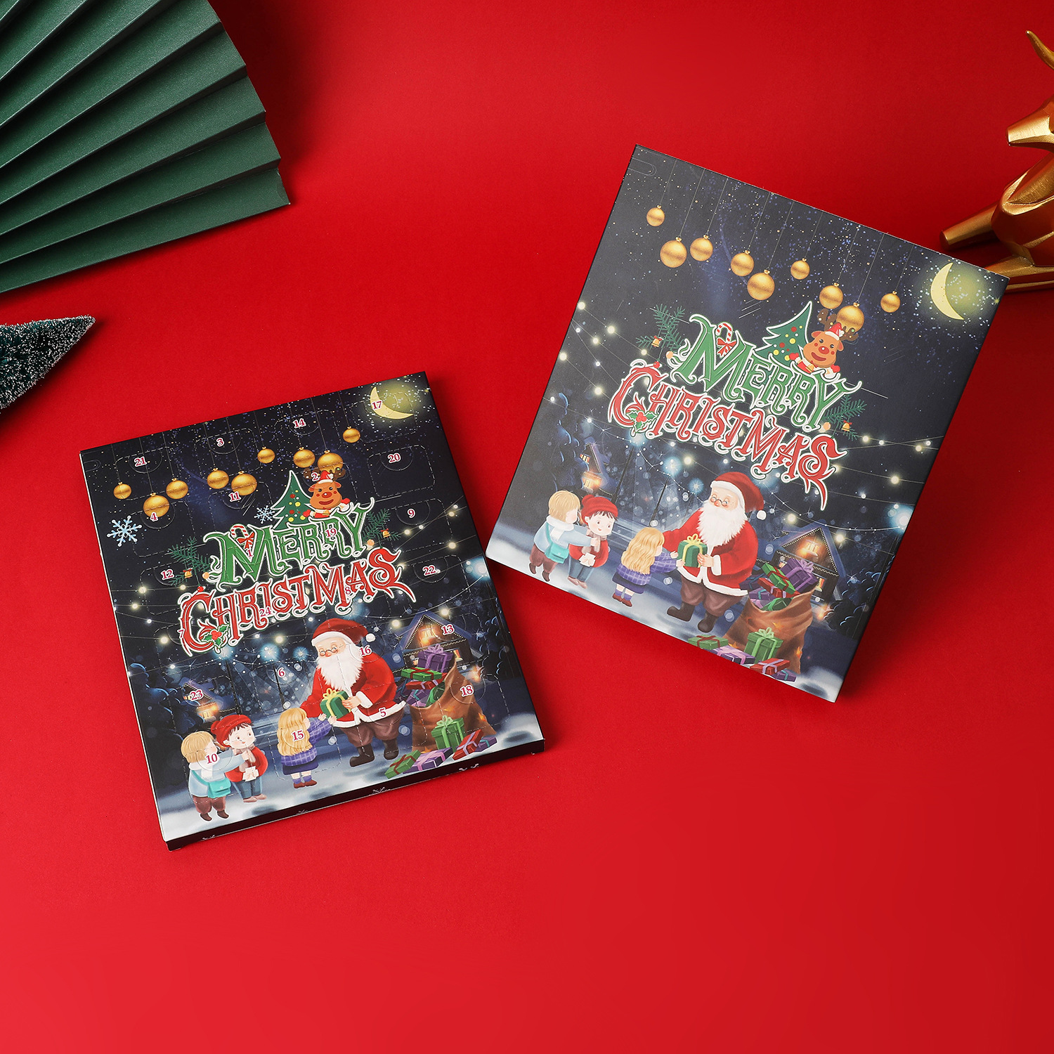 Christmas countdown calendar gift box set DIY beaded bracelet fantasy starry sky bracelet gift_voghion.com