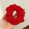 12#Red lace hollow lace dual -layer