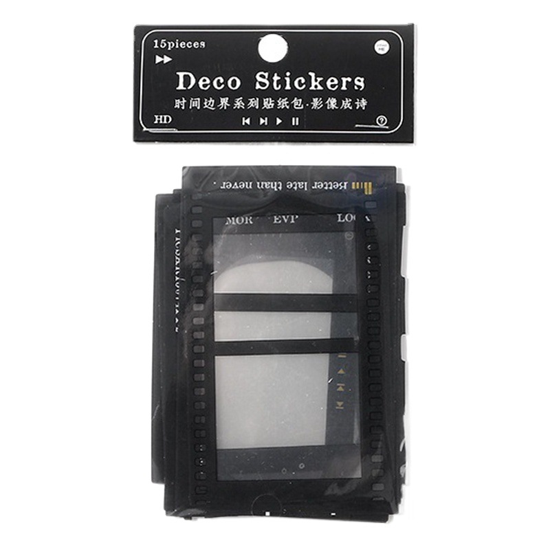 Infeel.mePET paquete etiqueta frontera tiempo serie Diario DIY material decorativo pegatinas 15 unidades en 4 tipos