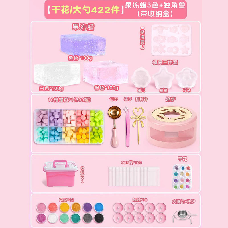 Colorido transparente jalea cera pellizco música DIY material paquete traje molde niños juguete niña descompresión artefacto