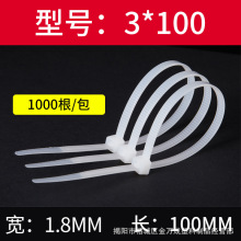 自锁式小扎带白色黑色迷你小型塑料扎线带机箱理线 固定扎线扎带