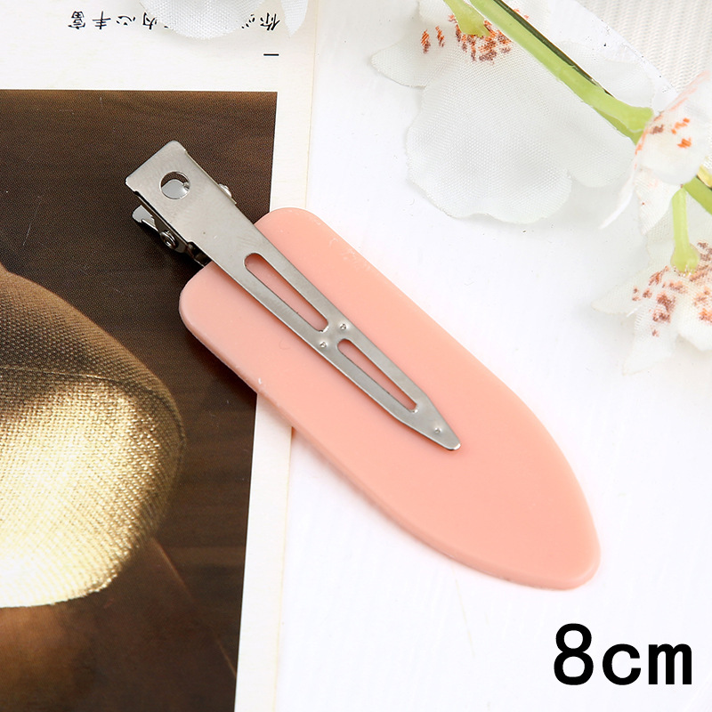 韓国版の新型のかわいい髪飾りの跡がないヘアピンの化粧髪カードの前髪の縁は小さい葉のカモの口を挟んで卸売りします。|undefined