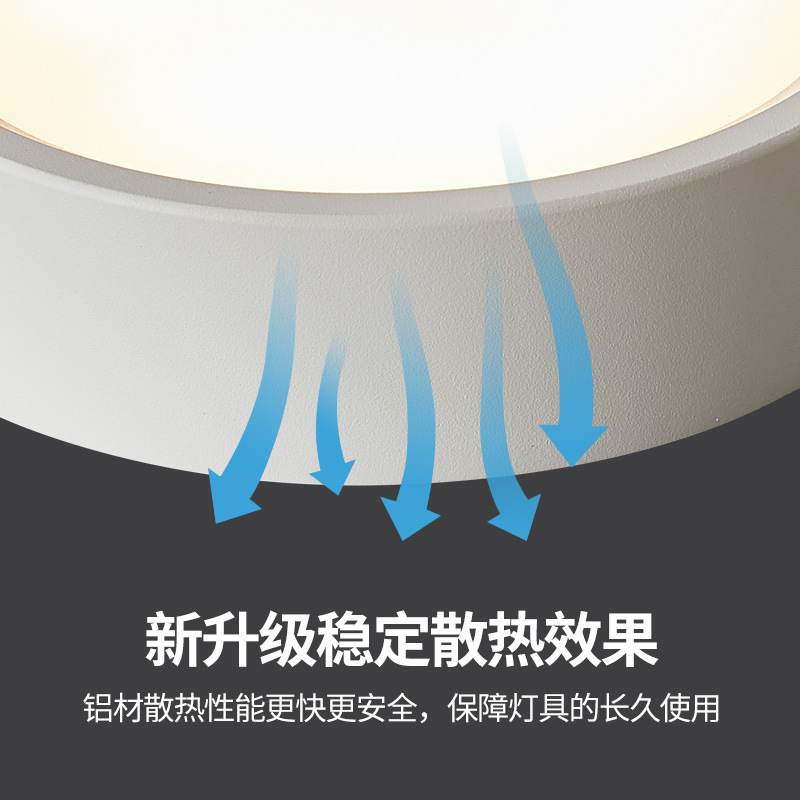 Led Downlight negro redondo techo nórdico sala de estar dormitorio pasillo porche sin agujero lámpara de cables