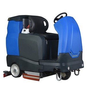 Langxing Ride-On Floor Scrubber Factory Workshop Commercial Mopping Machine Garage Supermarket Industrial Hospital Efficient Cleaning