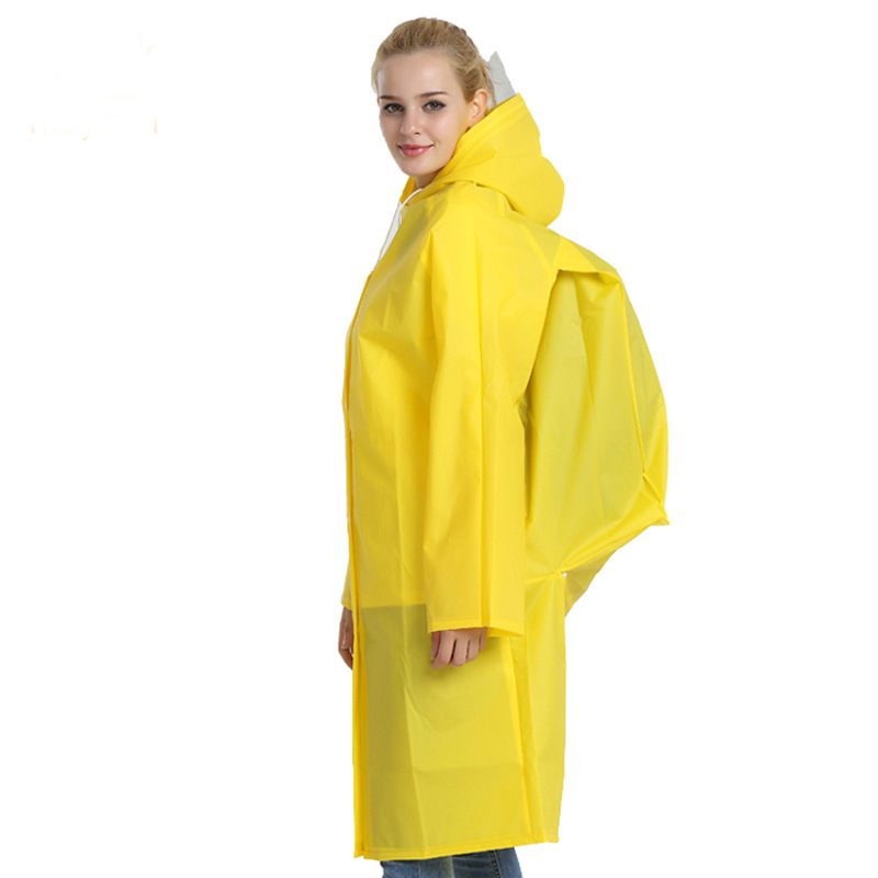 Eva Raincoat Transparent Backpack Travel Hiking Adult Poncho Cycling Rainproof Stormproof Foreign Trade Portable Outdoor Raincoat