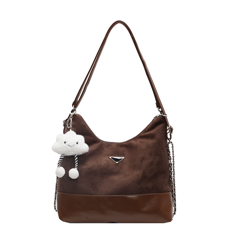 Capacious one-shoulder bag, trend shoulder bag, worn on the shoulder