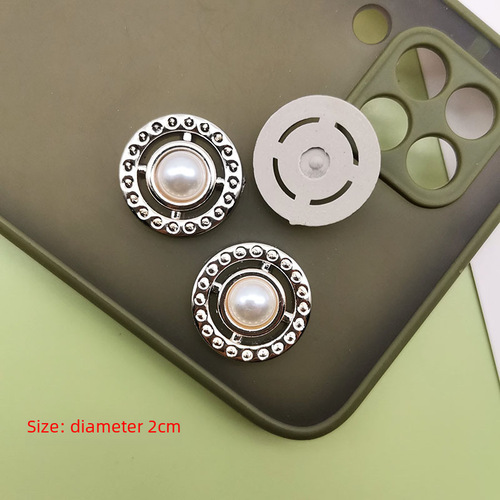 Korean version of the same Internet celebrity diy small fragrance cat eye pearl resin patch hairpin earrings mobile phone case jewelry accessories