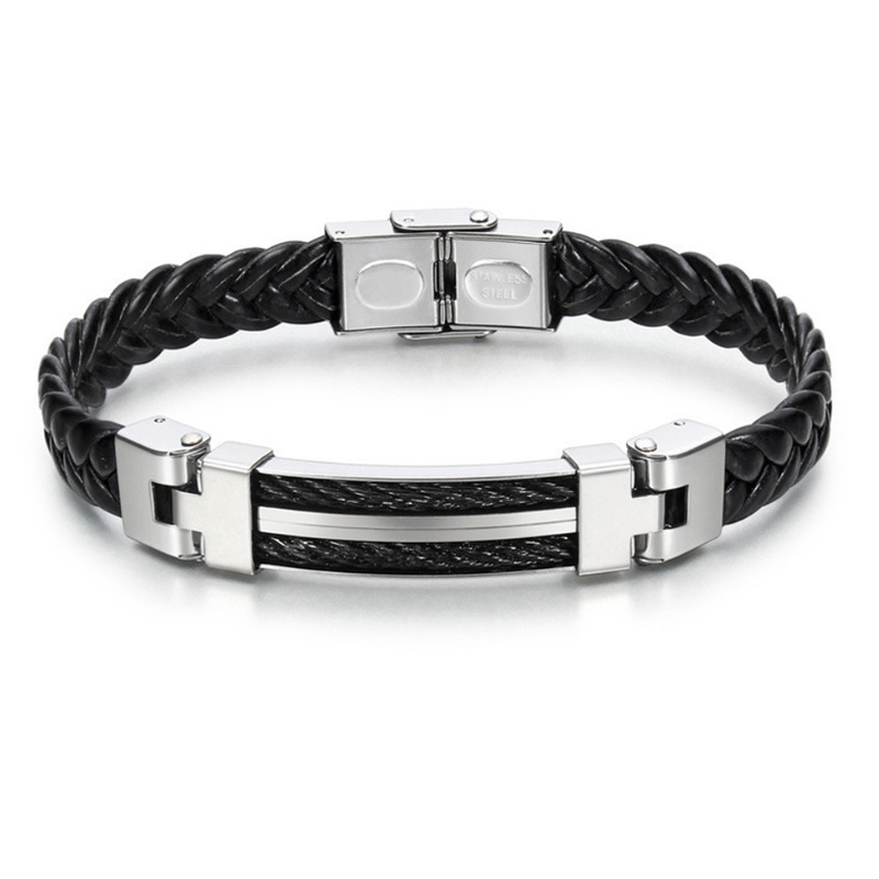 Microfiber Stainless Steel Braided Bracelets, Foreign Trade Best-Selling Girls' Gifts, Men's and Women's Bracelets That Do Not Fade
