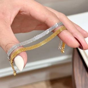 Italian light luxury Milanis watch strap bracelet vintage fashion simple niche design ribbon bracelet