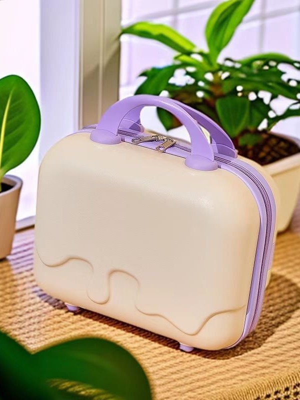 14 pulgadas maleta multifuncional bolsa de maquillaje helado de alta calidad bolsa de viaje de almacenamiento de moda ligera