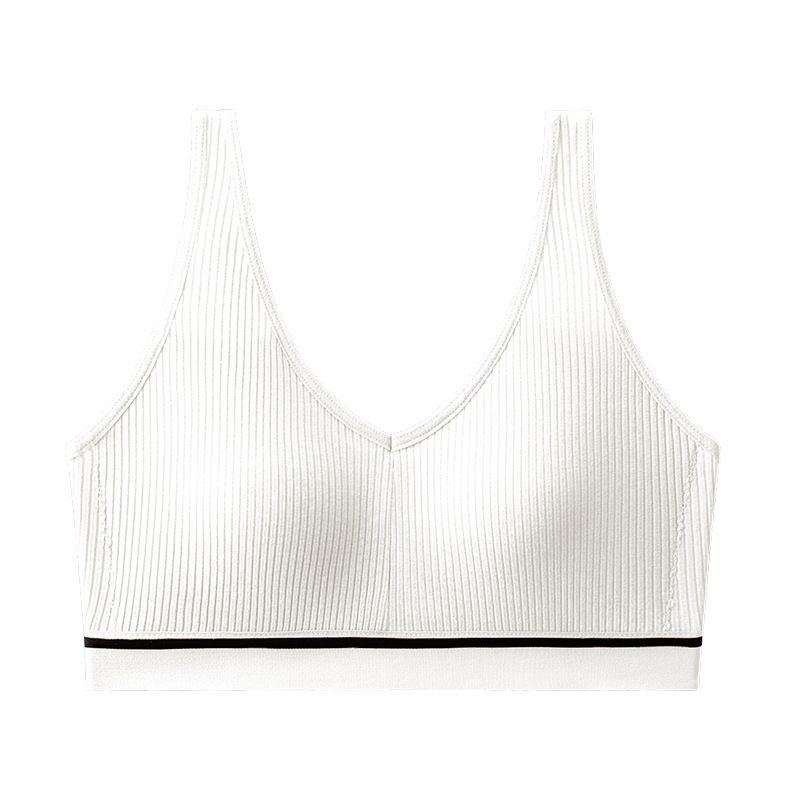 Transfronterizos deportivos de algodón puro, ropa interior de espalda hermosa, sujetador transpirable simple que absorbe el sudor, ropa interior de espalda hermosa, ropa interior de pecho.