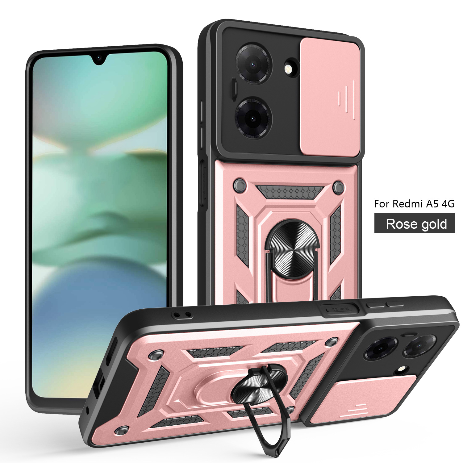 Adecuado para RM A5 171MM funda para teléfono móvil 173MM funda protectora anti-caída POCO C71 ventana corrediza dos en uno image 11