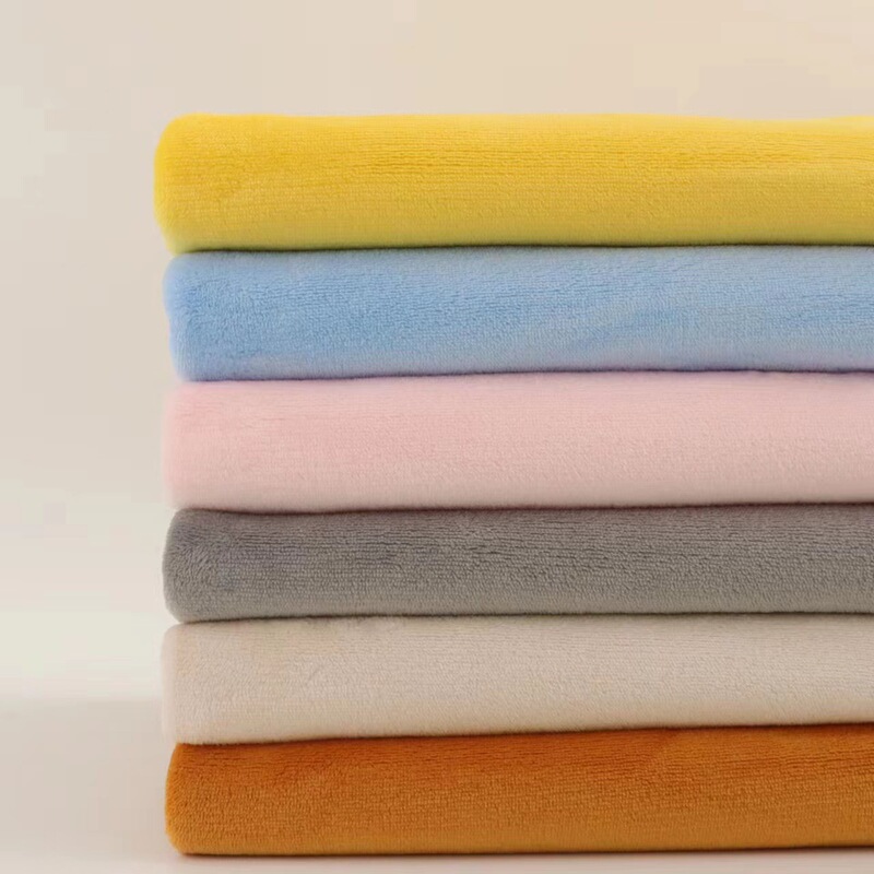 Single-Sided Plain Flannel Ready-Made Clothing, Shoes, Hats, Toys, Flannel Fabric, Single-Sided Coral Velvet Fabric