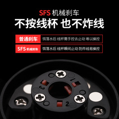 塔酷米遠投防炸線水滴輪SFS雙剎車打黑路亞輪滴水輪漁輪