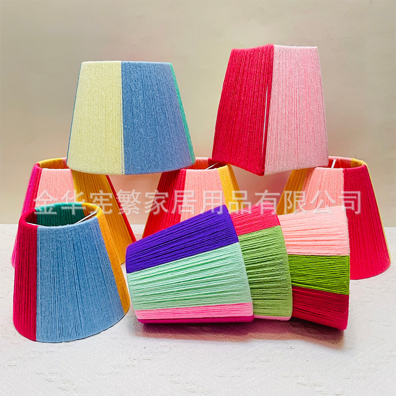 Creativo a mano bolsas de lana lámpara de cabecera lámpara de escritorio lámpara de pared lámpara de pared lámpara de pared cubierta redonda lámpara moderna