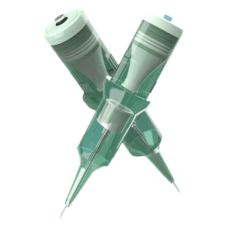 Трансграничная Татуировка интегрированная игла одноразовая игла татуировки зеленая Нефритовая игла татуировки волос игла татуировки оборудование