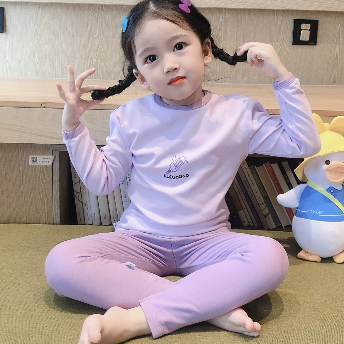 Детское термальное белье, брюки для мальчиков, бархатная пижама