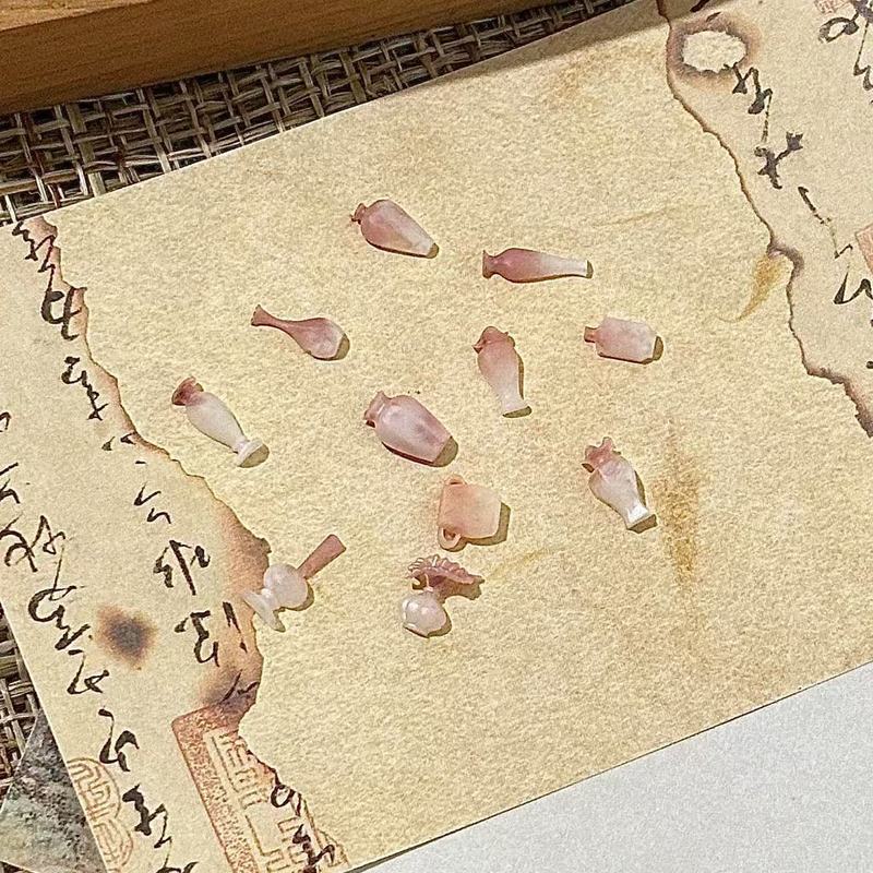 瓶子美甲模具国风美甲青花瓷美甲饰品立体中式花瓶穿戴甲工具批发|undefined