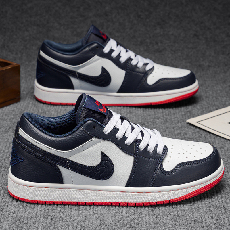 Putian Aj Men's Shoes Genuine Midnight Blue Dunk Low-Top Sneakers Student Sports Casual Shoes That Make Noise When Rubbed, Women's Shoes